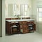 James Martin Vanities 72''Double Vanity, Mid-Century Walnut w/ 3 CM Ethereal Noctis Quartz Top 424-V72-WLT-3ENC - alternate 6